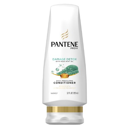 Pantene Pro-V Conditioner, Damage Detox with Mosa Mint Oil, 12 Ounce