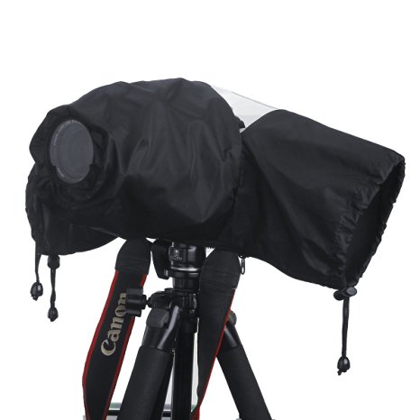 Professional Waterproof DSLR Camera Rain Cover (Japanese Taffeta Material), Great for Rain Dirt Sand Snow Protection