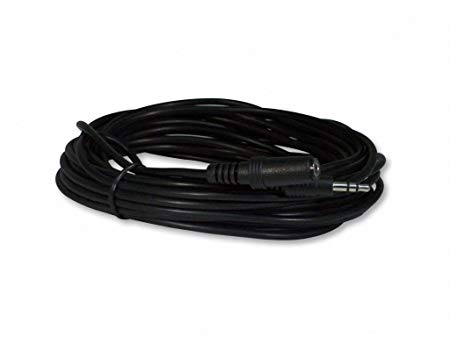 YCS Basics 25 Foot 3.5mm Stereo Headphone / AUX Extension Cable Male / Female