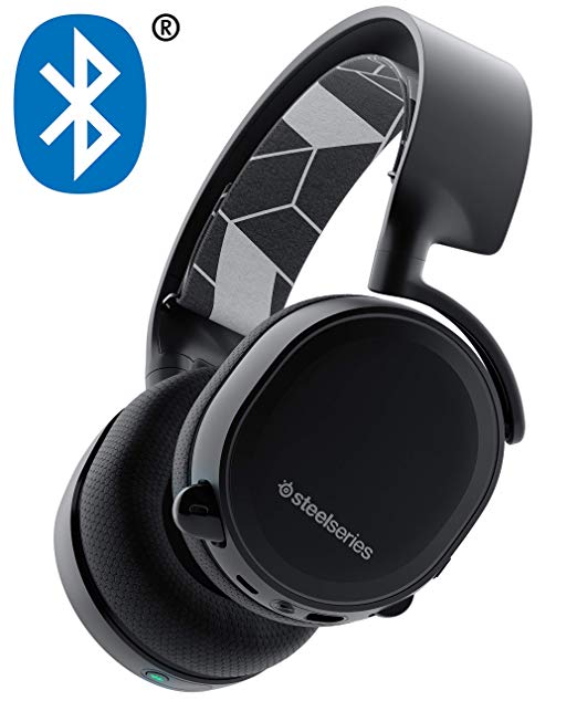 SteelSeries 61485 Arctis Bluetooth All-Platform Gaming Headset for Nintendo Switch, PC, PlayStation 4, Xbox One, VR, Android and iOS - Black (Renewed)