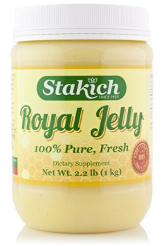 Stakich FRESH ROYAL JELLY 1 KG (2.2-LB) - 100% Pure, All Natural, Top Quality -