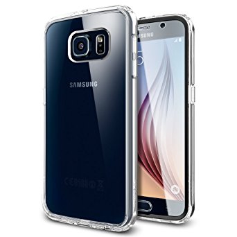 Galaxy S6 Case, Spigen® [Ultra Hybrid FX] Built-In Screen Protector [Crystal Clear] EXTREME Protection Full Body Protection Case for Samsung Galaxy S6 (2015) - Crystal Clear (SGP11318)