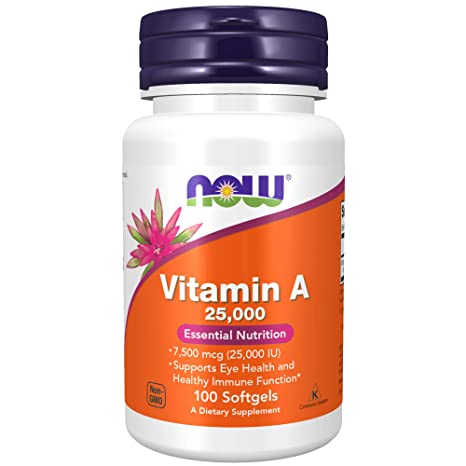 Now Foods Vitamin A 25000 IU 100 SGELS