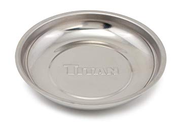 Titan Tools 21264 5-7/8" Round Magnetic Parts Tray