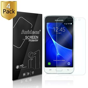 Samsung Galaxy J1 2016 / Galaxy Amp 2 Screen Protector,Auideas (4-Pack) Screen Protector Film HD Clear Retail Packaging for Samsung Galaxy J1 2016 / Galaxy Amp 2 (HD Clear) [Lifetime Warranty]
