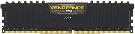 Corsair CMK16GX4M2A2133C13 Vengeance LPX 16 GB (2 x 8 GB) DDR4 2133 MHz C13 XMP 2.0 High Performance Desktop Memory Kit, Black