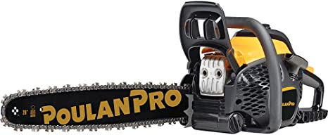 Poulan Pro 967061501 50cc 2 Stroke Gas Powered Chain Saw with Carrying Case, 20"