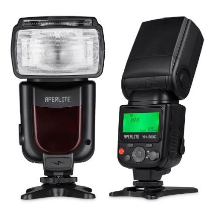 Aperlite YH-500C Professional Flash Flashlight for Canon Digital SLR Camera Supports TTL Wireless S1 and S2 Modes