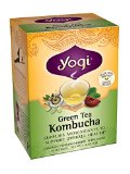 Yogi Kombucha Green Tea 16 Tea Bags112oz Pack of 6
