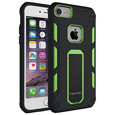 Case for iPhone 6s, [iPhone 7 iPhone 6 iPhone 6s universal shell] Impact Resistant Heavy Duty ShockProof Rugged Impact Armor Hybrid Kickstand Protective Cover Case for iPhone 7 / 6 / 6s (4.7) (Green)