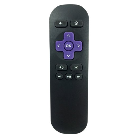 New Replaced Remote Controls Fit for Roku 1, 2 Lt, Hd, Xd, Xs Xds, Roku 3 Media Player with Instant Replay