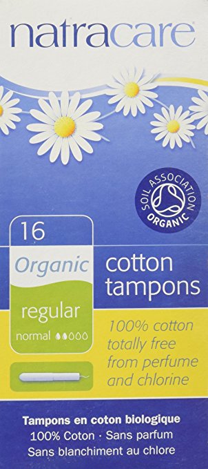 Certified Organic 100% Cotton Regular Tampons Natracare 16 Tampon