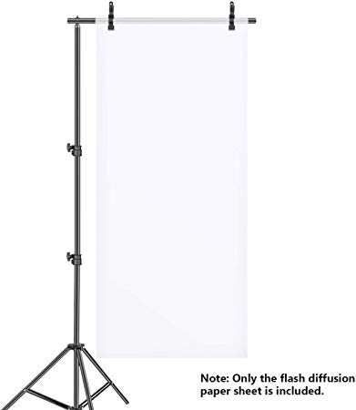 Neewer Photography Diffusion Paper Sheet 3.3x25.6feet/1x7.6 Meters Light Diffuser Filter Rollable Durable Waterproof for Photo Studio Product Portrait Photography, Video Shooting etc