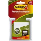 Command Medium Picture-Hanging Strips 12-Picture White