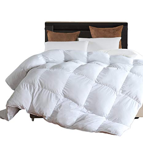 Twin Comforter Duvet Insert White - Hypoallergenic Plush Fiberfill, Lightweight Down Alternative Comforter by LLOVSOUL (68x90 inches)