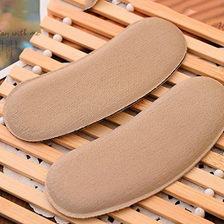 ZGY 10 Pair Self Adhesive Strong Sticky Fabric Shoe Back Heel Inserts Insoles Protector Pads Cushion Grips