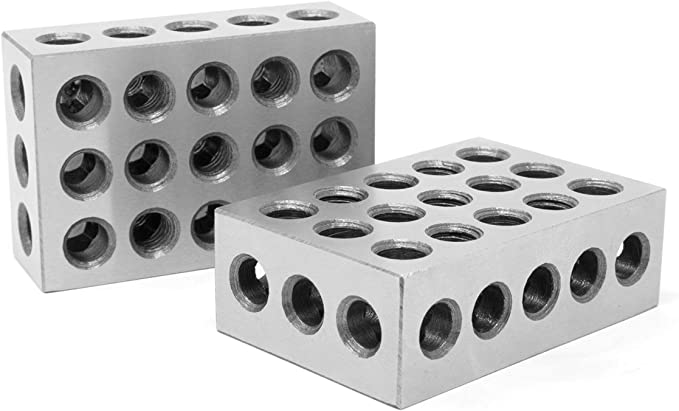 WEN 10423 3 X 2 x 1-Inch Steel-Hardened Precision 123 Blocks, Two Pack