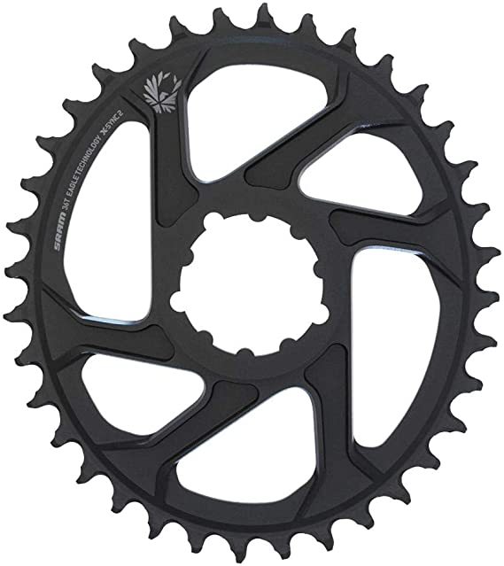 SRAM Unisex's X-Sync 2 Oval 36T Direct Mount 3mm Offset Boost Alum Eagle Black Chainring