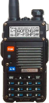 BaoFeng BF-F8HP 8-Watt Dual Band Two-Way Radio 136-174Mhz VHF and 400-520Mhz UHF Includes Full Kit with Large Battery