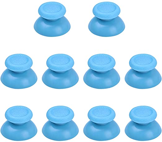BronaGrand 5 Pairs Light Blue Replacement Analog Stick Thumbsticks Thumb Stick Joystick for Playstation 4 PS4 Controller