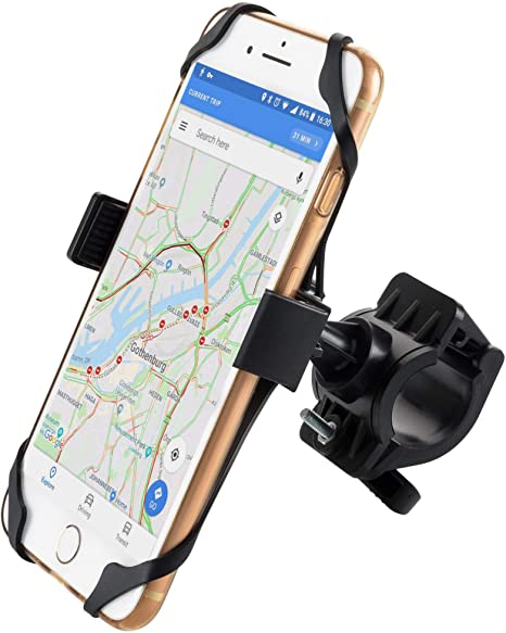 Cell Phone Holder for Bicycle, Cell Phone Holder for Bike Handlebars Phone Mount Motorcycle Holder Scooter Accessories XR Bike Mount for Any Phone Devices