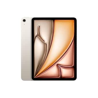 Apple iPad Air 11″ (M2): Liquid Retina Display, 128GB, Landscape 12MP Front Camera / 12MP Back Camera, Wi-Fi 6E, Touch ID, All-Day Battery Life — Starlight