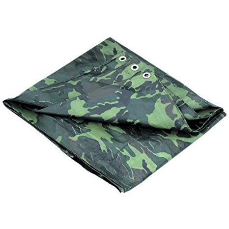 P-Line Multi-Purpose Camouflage Poly Tarp Cover Tent Shelter Camping Hiking Tarpaulin