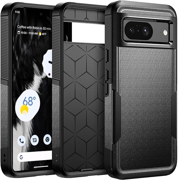 Raysmark for Google Pixel 8 Case, [Shockproof] Military Grade Proof Protection [Dropproof] Rugged Protective Heavy Duty Phone Case Cover for Google Pixel 8 (Black)