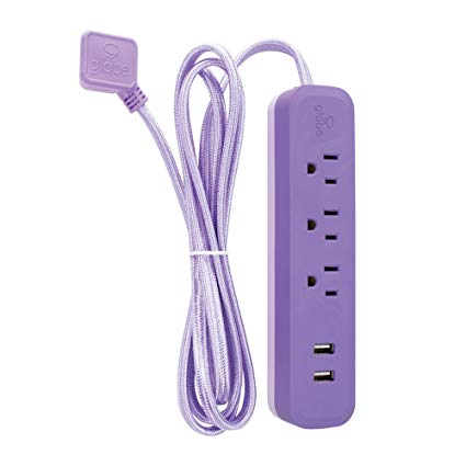 Globe Electric 78391 Power Strip, Purple