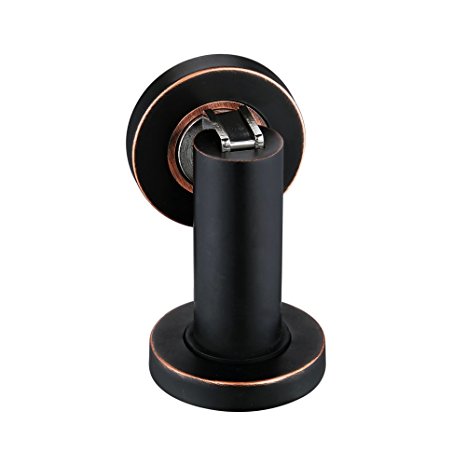 KES Magnetic Door Catch METAL Floor Mount Door Stop Stopper Holder Doorstop Doorstopper Modern Oil Rubbed Bronze, HDS300-7