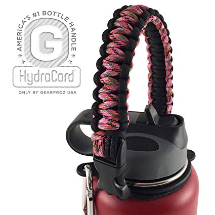 Hydro Flask Handle, America's #1 Paracord Water Bottle Carrier, Voted Top Best Gift Ideas, New Colors