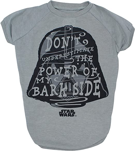 Star Wars Don't Underestimate The Power of my Bark Side Dog Tee | Star Was Dog Shirt | Medium