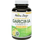 80 HCA PURE GARCINIA CAMBOGIA EXTRACT - NATURAL 120 CAPSULES - HIGHEST GRADE FOR WEIGHT AND APPETITE CONTROL - BEST PREMIUM QUALITY AS EXPERTS RECOMMEND - POTENT STRENGTH and USA MADE NATURES DESIGN
