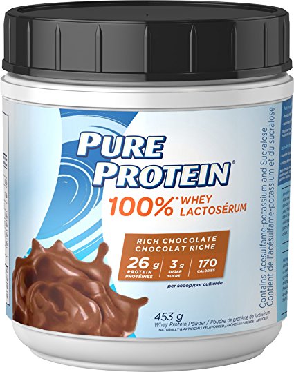 Pure Protein Chocolate 100% Whey Powder 1 lb