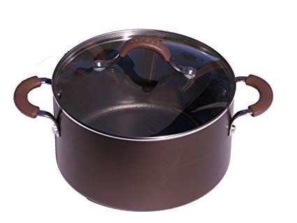 Circulon Innovatum Covered Dutch Oven, Hard-Anodized, Non Stick, 4.5 Quart, Cocoa