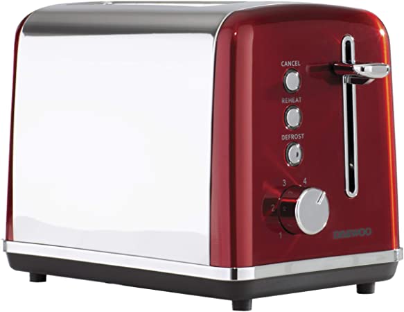 Daewoo SDA1584, Red 2 Slice Toaster