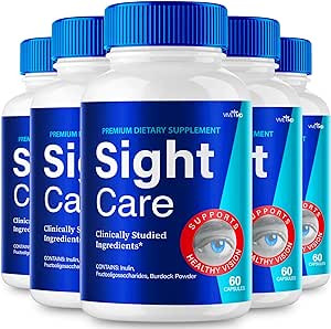 Sight Care 20/20 Vision Vitamins - Official Formula - Sight Care Eye Supplement, Sight Care Vision Support Capsules - Sight Care Pills Maximum Strength Formula, Sight Care Reviews (5 Pack)