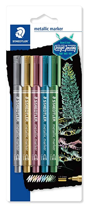 Staedtler 8323-SBK5 5-Shade Metallic Marker