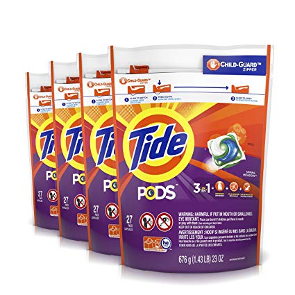 Tide Pods Spring Meadow He Turbo Liquid Detergent Pacs, 108 Count (Packaging May Vary)