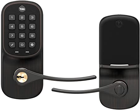 Yale Assure Lever - Smart Keypad Lever Lock with Z-Wave Plus - Works with Ring Alarm, Samsung SmartThings, Wink, ADT and More - Bronze