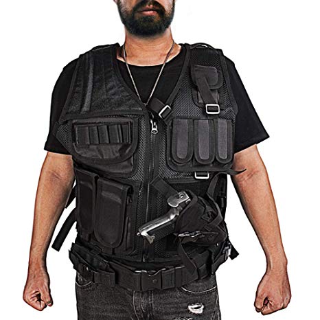 Hero egg Tactical Vest CS Field Outdoor Ultra-Light Breathable Combat Training Vest Adjustable for Adults