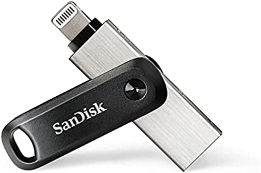 SanDisk iXpand Flash Drive Go, 256 GB, Silver, SDIX60N-256G-GN6NE