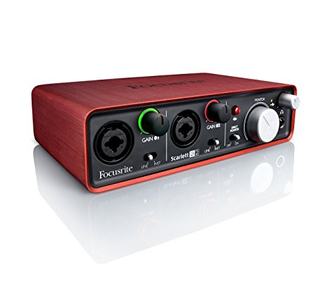 Focusrite Scarlett 2i2 2 In/2 Out USB Recording Audio Interface