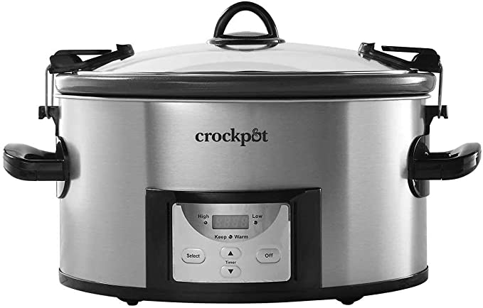 Crock-Pot Cook & Carry Digital Countdown Slow Cooker, 7 Quart (CPSCVC70LLEC-S)