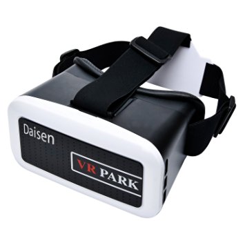 Daisen-tech 3D VR Cardboard Glasses Virtual Reality Headset, For 4.0" To 6.0" Mobile Phone Iphone 6/6s Plus Samsung S6 Sony Goole VR Box Adjustable Zoom Wide Video Movie Game Glasses
