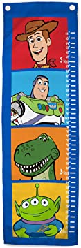 Jay Franco Disney Pixar Toy Story Toys Stacked Growth Chart – Kids Removeable Wall Décor Features Buzz Lightyear & Woody (Official Disney Pixar Product)