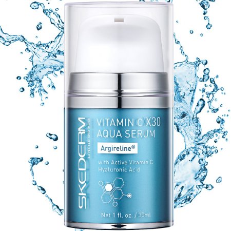 Skederm Vitamin C X30 Aqua Serum with Argireline. 1 fl. oz. / 30ml