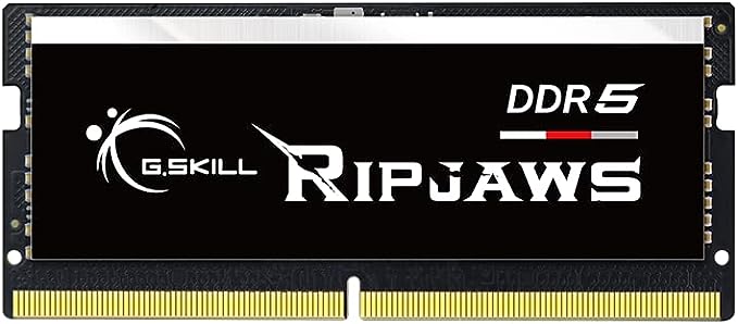 G.SKILL Ripjaws DDR5 SO-DIMM Series DDR5 RAM 32GB (1x32GB) 5600MT/s CL46-45-45-89 1.10V Unbuffered Non-ECC Notebook/Laptop Memory SODIMM (F5-5600S4645A32GX1-RS)