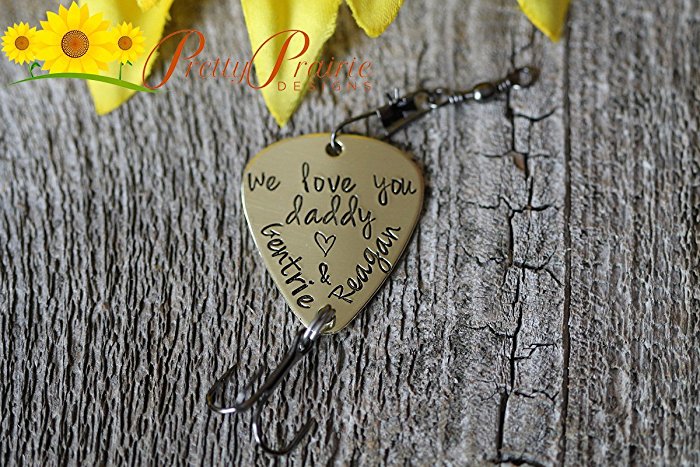 We Love You Daddy - Customized with Kid's Names - Personalized Fishing Lure for Dad - Great Fathers Day, Christmas or Birthday Gift