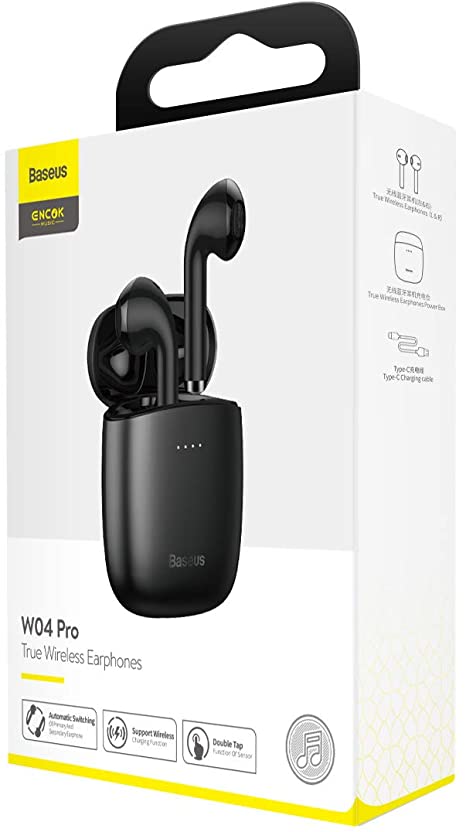 Baseus Encok True Wireless Earphones W04 - Black (NGW04-01)